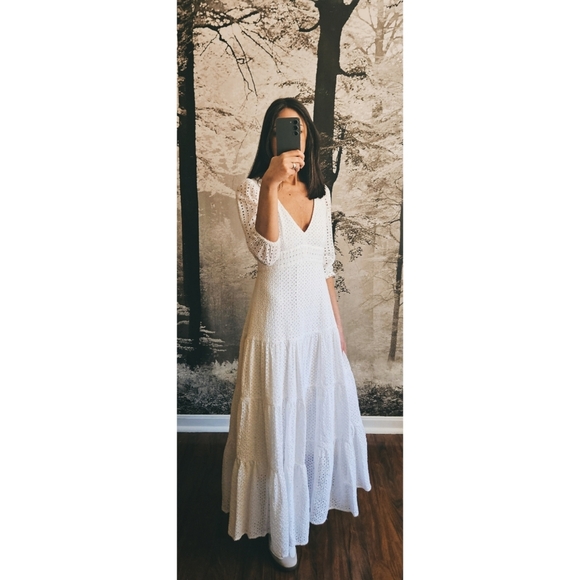 J.Crew Tiered Eyelet Dress - Picture 1 of 8